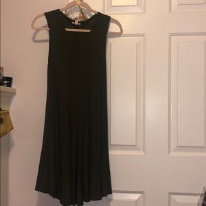 army green shift dress